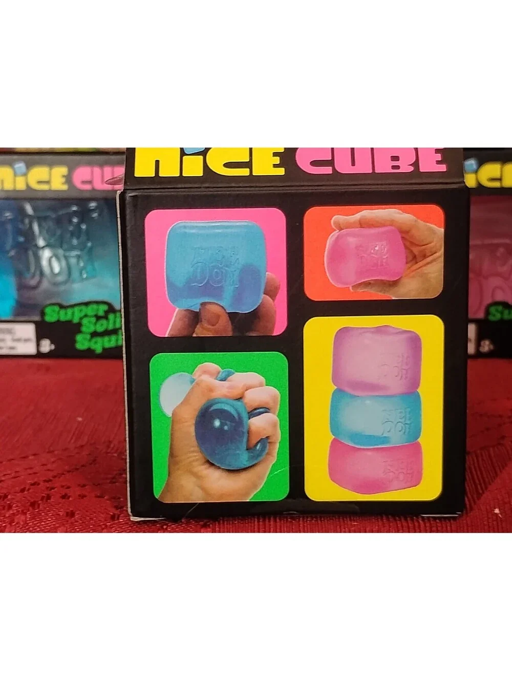 Lot of 5 -  Schylling Nee Doh Nice Cube Super Solid Squish Authentic - Brand New